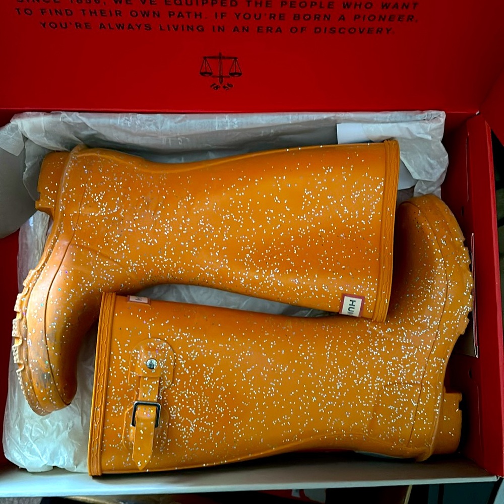 Hunter Original Kids Giant Glitter Boots